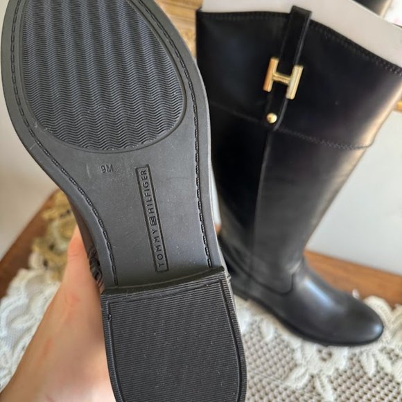 Tommy Hilfiger 'Shyenne' Riding Boot size 9 (Black) - Picture 6 of 10